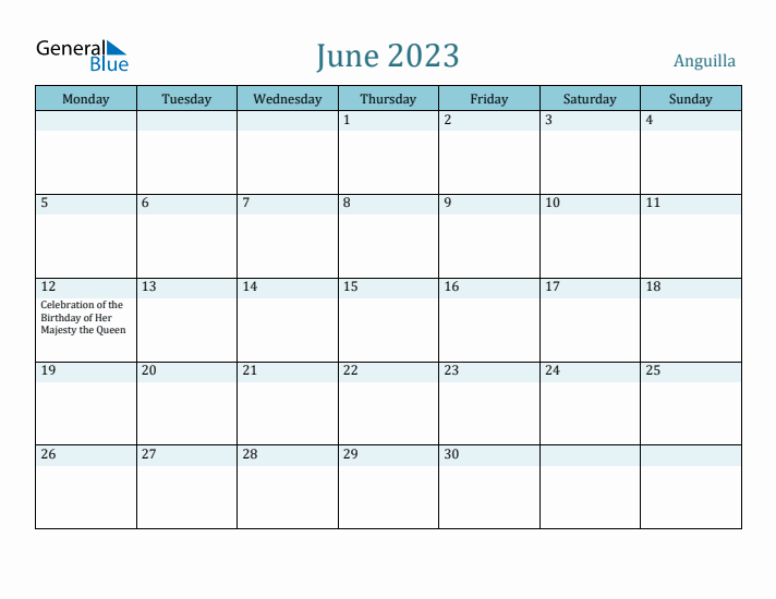 June 2023 Calendar with Holidays