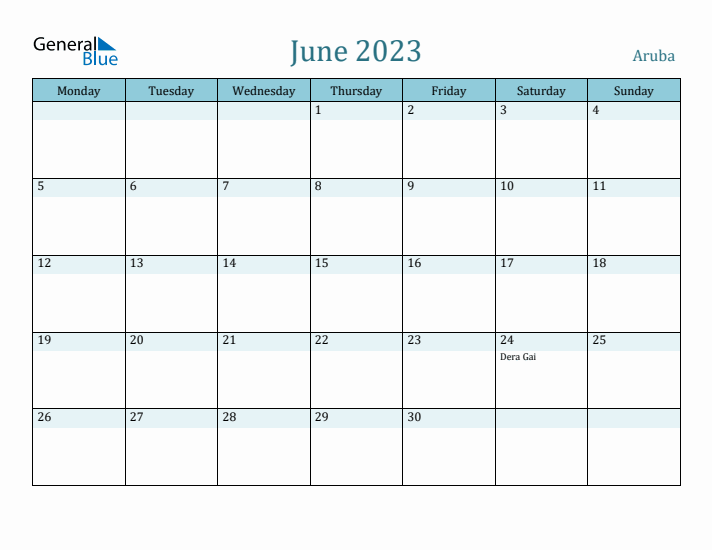 June 2023 Calendar with Holidays