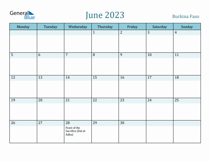 June 2023 Calendar with Holidays