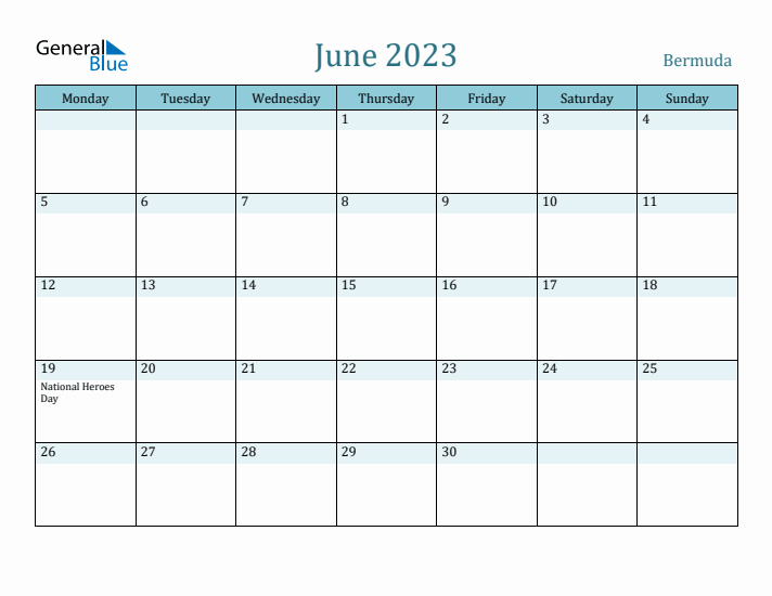 June 2023 Calendar with Holidays