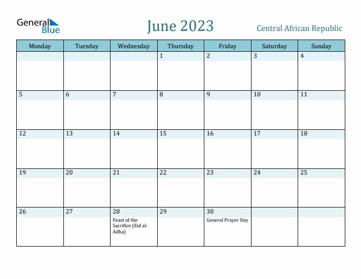 June 2023 Calendar with Holidays