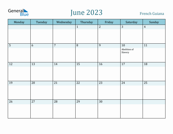 June 2023 Calendar with Holidays