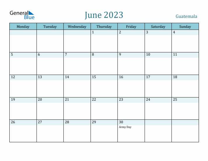 June 2023 Calendar with Holidays