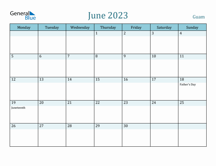 June 2023 Calendar with Holidays