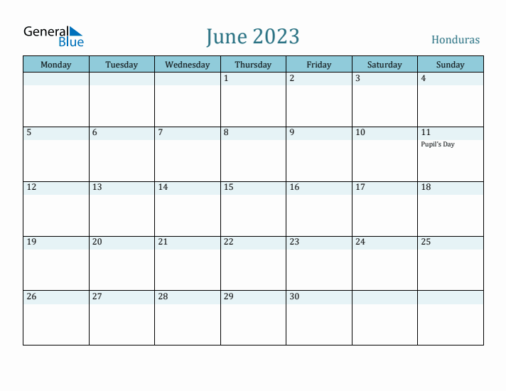 June 2023 Calendar with Holidays