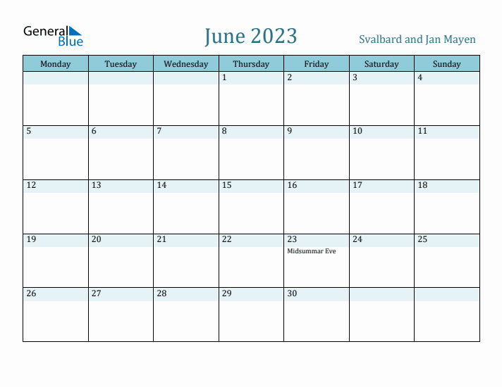 June 2023 Calendar with Holidays