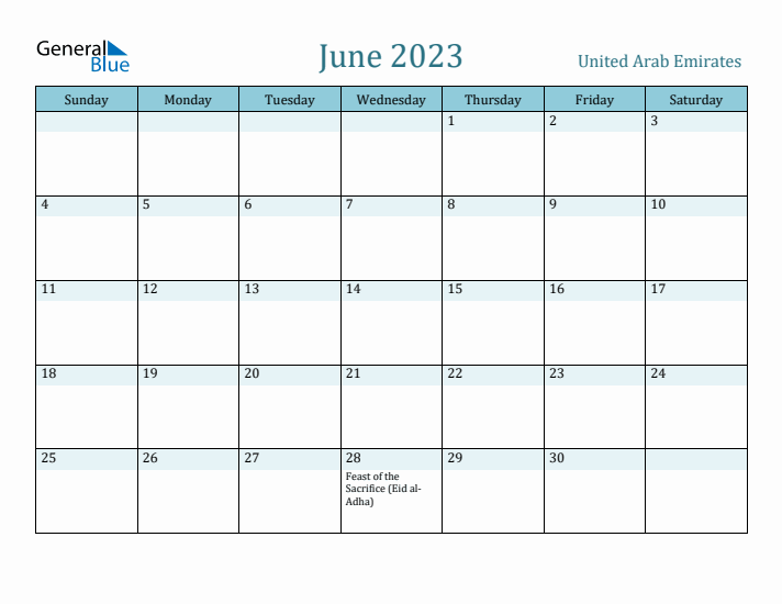 June 2023 Calendar with Holidays