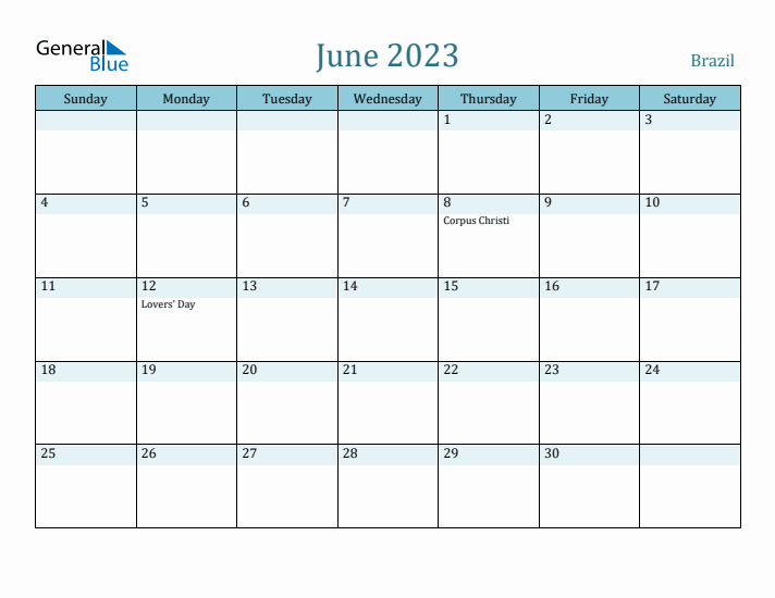 June 2023 Calendar with Holidays