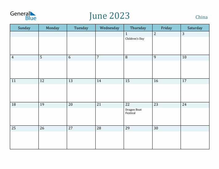 June 2023 Calendar with Holidays