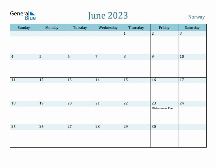 June 2023 Calendar with Holidays