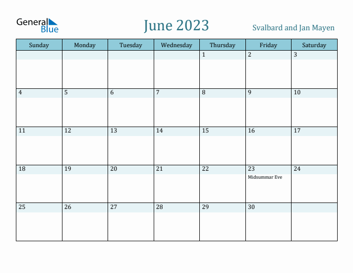 June 2023 Calendar with Holidays