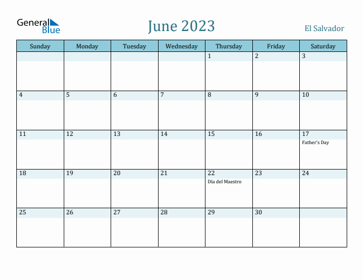 June 2023 Calendar with Holidays