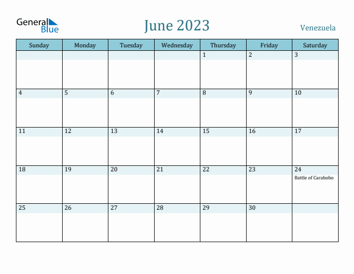 June 2023 Calendar with Holidays