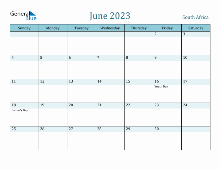 June 2023 Calendar with Holidays