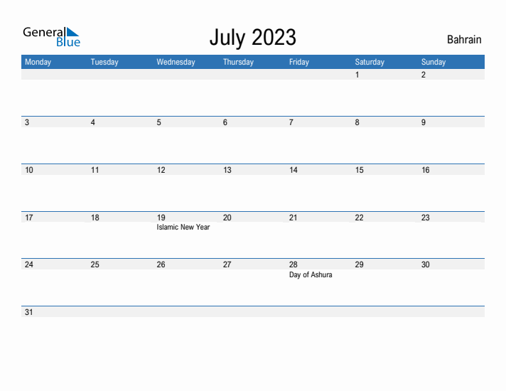 Fillable July 2023 Calendar