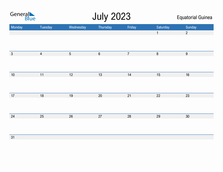 Fillable July 2023 Calendar