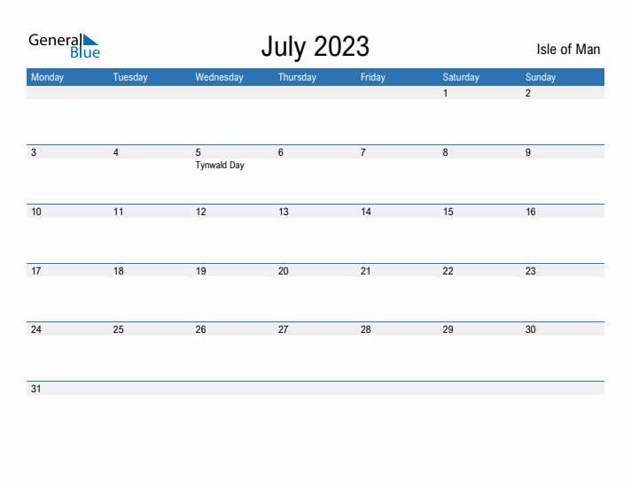 Fillable July 2023 Calendar