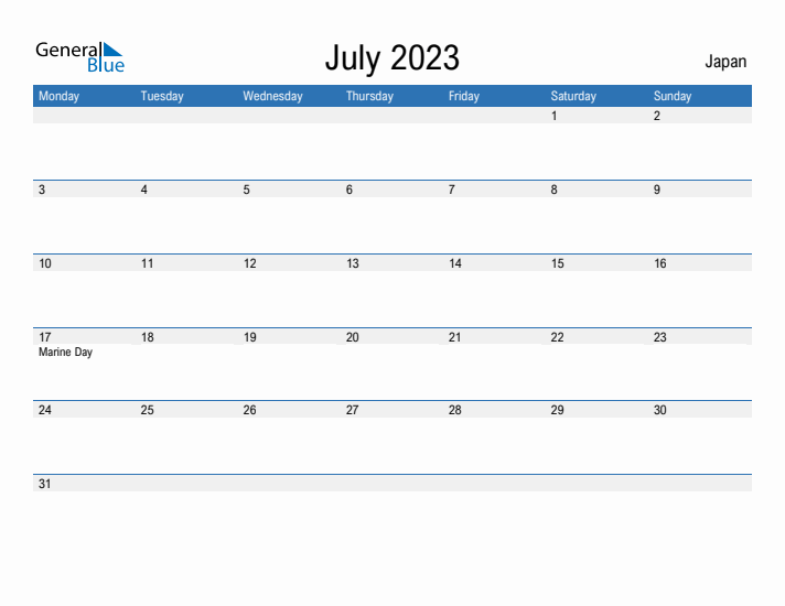 Fillable July 2023 Calendar