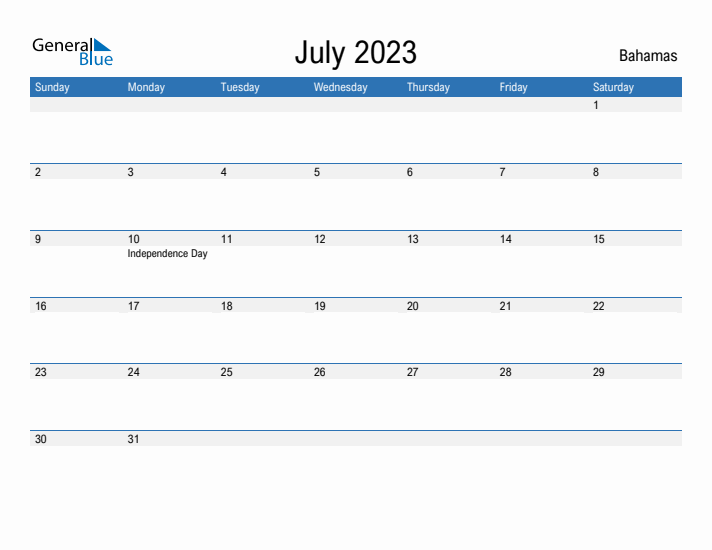 Fillable July 2023 Calendar