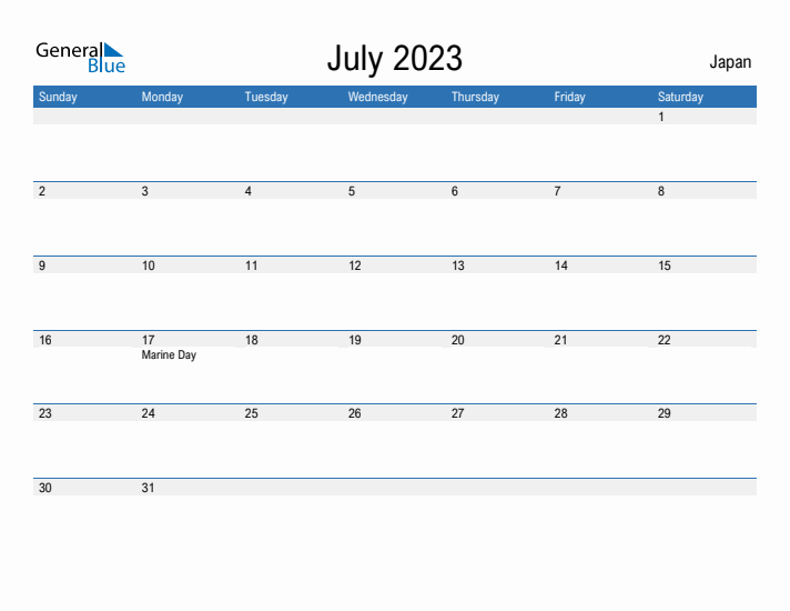 Fillable July 2023 Calendar