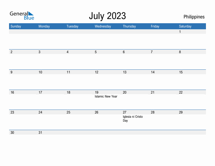 Fillable July 2023 Calendar