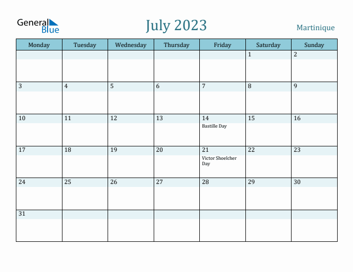 July 2023 Calendar with Holidays