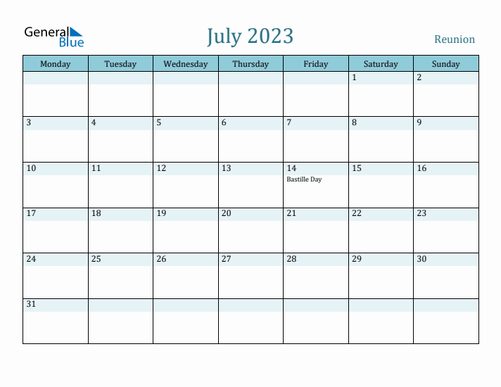 July 2023 Calendar with Holidays