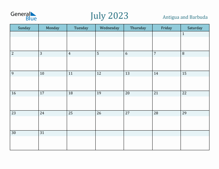 July 2023 Calendar with Holidays