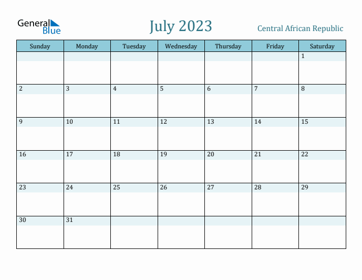 July 2023 Calendar with Holidays