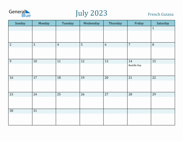 July 2023 Calendar with Holidays