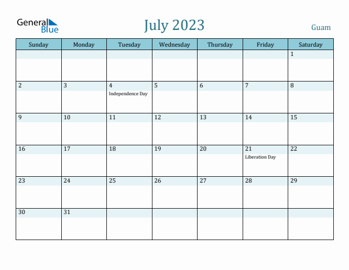 July 2023 Calendar with Holidays