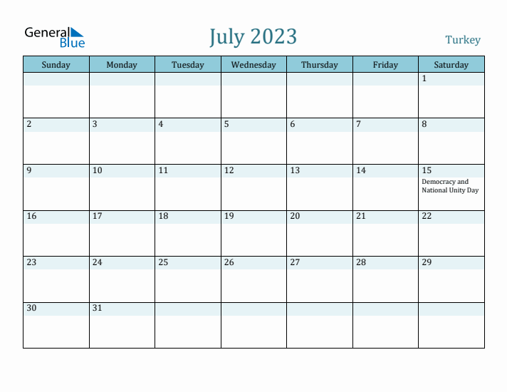 July 2023 Calendar with Holidays