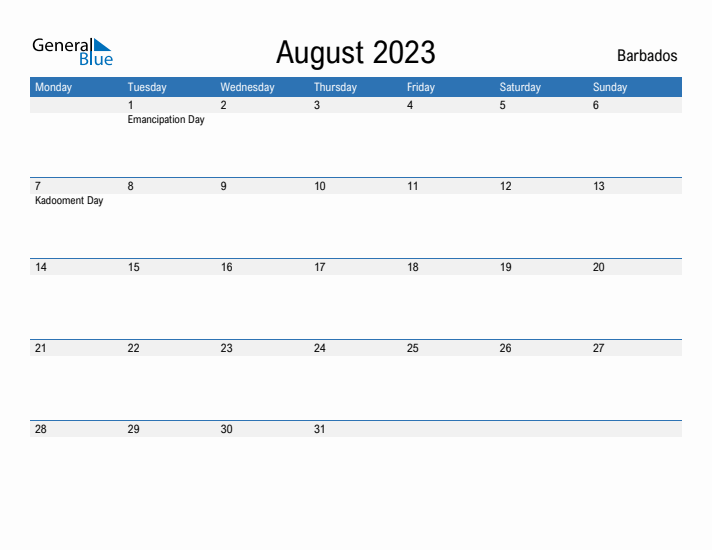 Fillable August 2023 Calendar