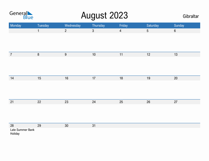 Fillable August 2023 Calendar