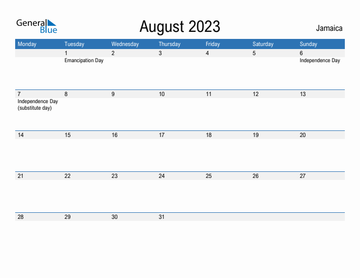 Fillable August 2023 Calendar