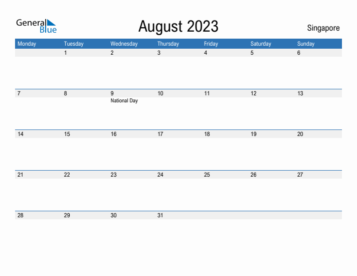 Fillable August 2023 Calendar