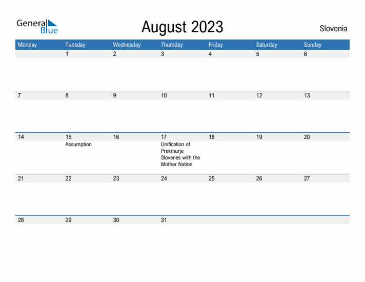 Fillable August 2023 Calendar