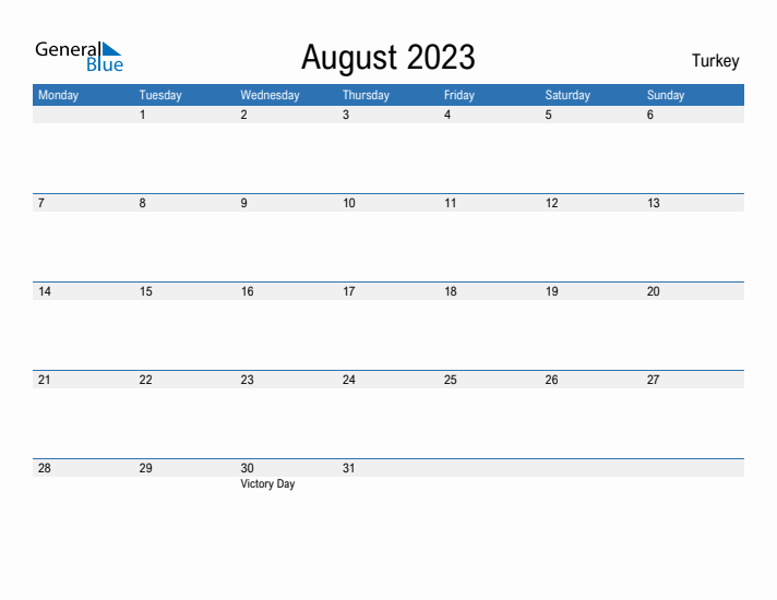 Fillable August 2023 Calendar