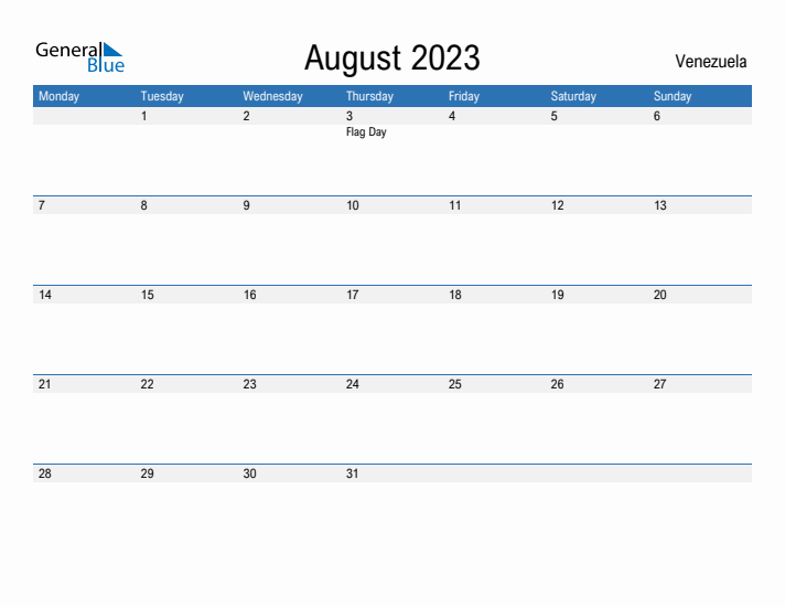 Fillable August 2023 Calendar