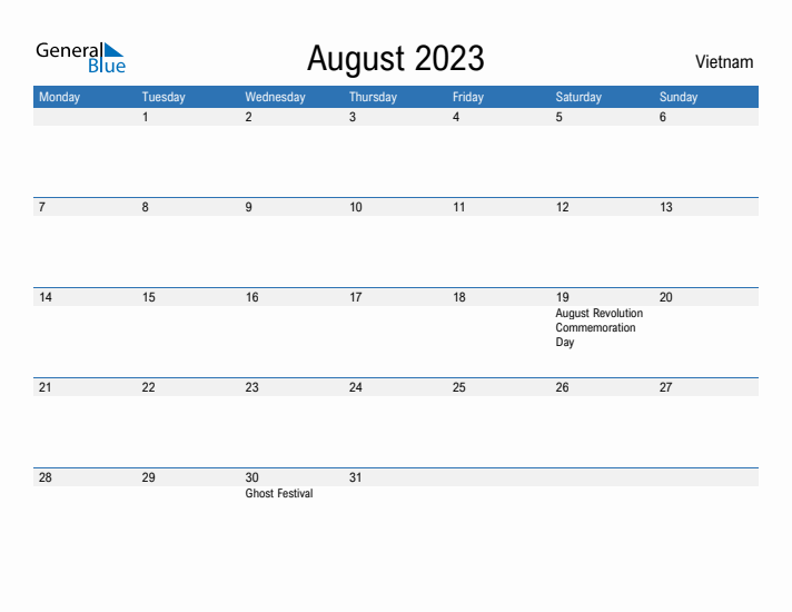 Fillable August 2023 Calendar