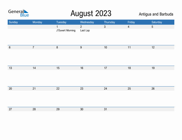 Fillable August 2023 Calendar