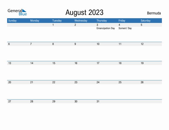 Fillable August 2023 Calendar