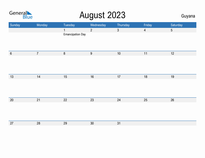 Fillable August 2023 Calendar