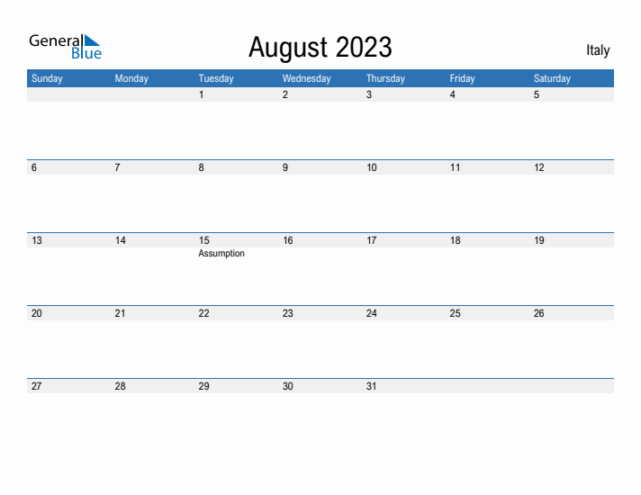 Fillable August 2023 Calendar