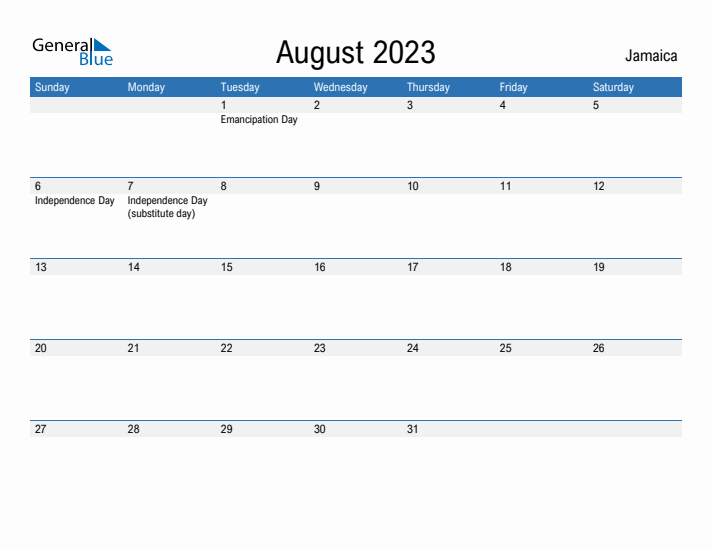 Fillable August 2023 Calendar