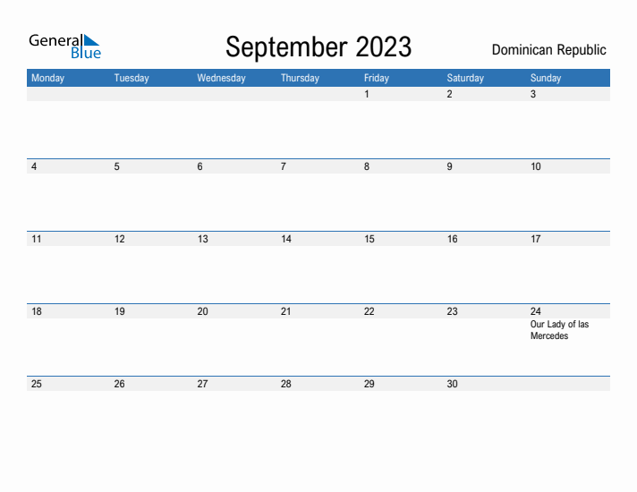 Fillable September 2023 Calendar