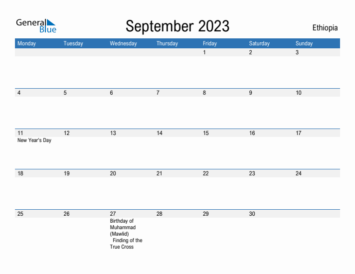 Fillable September 2023 Calendar