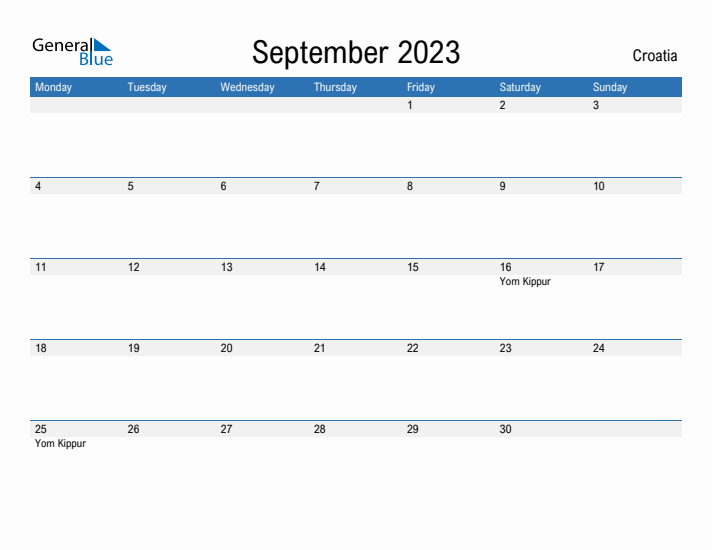 Fillable September 2023 Calendar