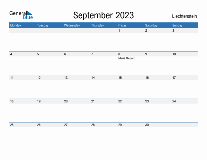 Fillable September 2023 Calendar