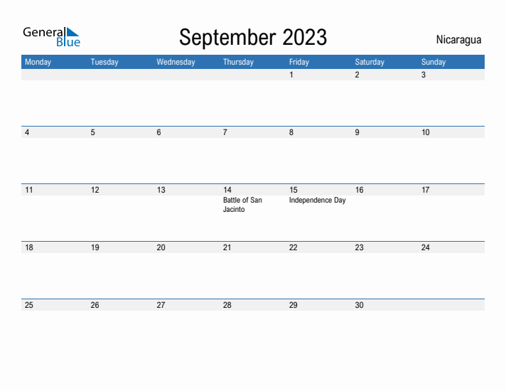 Fillable September 2023 Calendar